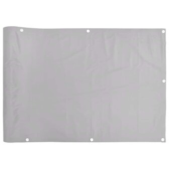 Balkonscherm 300x120 cm PVC grijs 2