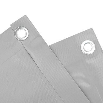 Balkonscherm 300x120 cm PVC grijs 4
