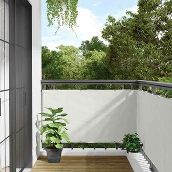 Balkonscherm 400x120 cm PVC wit 1