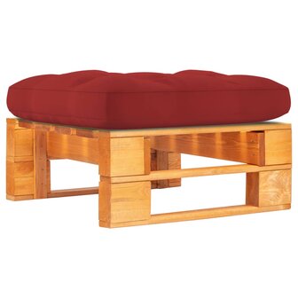 Tuinhocker pallet honingbruin ge&iuml;mpregneerd grenenhout 1