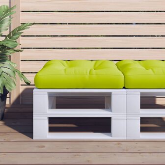 Palletkussen 50x50x12 cm stof heldergroen 1