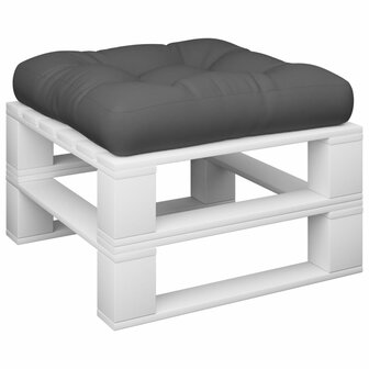 Palletkussen 60x60x12 cm stof grijs 3