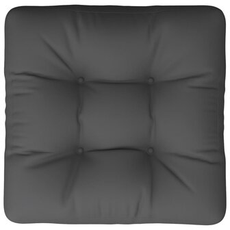 Palletkussen 60x60x12 cm stof grijs 6