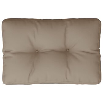 Palletkussen 60x40x12 cm stof taupe 2