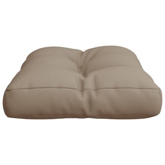 Palletkussen 60x40x12 cm stof taupe 6