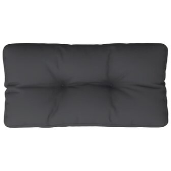 Palletkussen 70x40x12 cm stof zwart 2