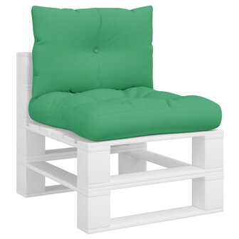Palletkussens 2 st stof groen 3
