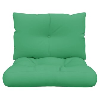 Palletkussens 2 st stof groen 5