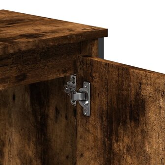 Wastafelkast 60x35x60 cm bewerkt hout gerookt eikenkleurig 7