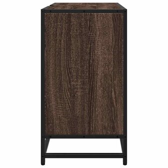 Wastafelkast 65x33x60 cm bewerkt hout bruin eikenkleur 6