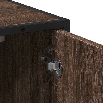 Wastafelkast 65x33x60 cm bewerkt hout bruin eikenkleur 9