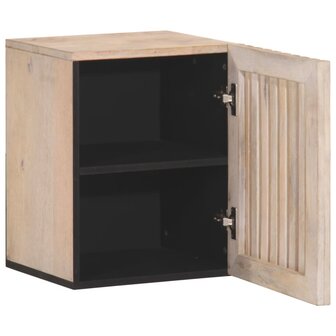 Badkamerwandkast 38x34x48 cm massief mangohout 2