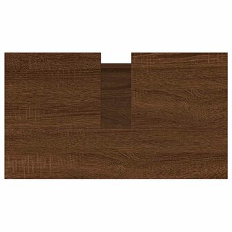Badkamerkast 58x33x60 cm bewerkt hout bruin eikenkleur 8