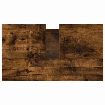 Badkamerkast 58x33x60 cm bewerkt hout gerookt eikenkleurig 8