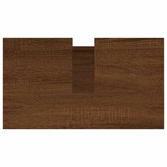 Badkamerkast 58x33x60 cm bewerkt hout bruin eikenkleur 8