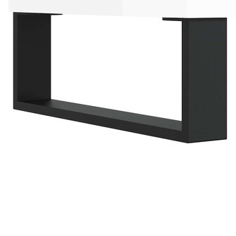 Badkamerkast 58x33x60 cm bewerkt hout hoogglans wit 9