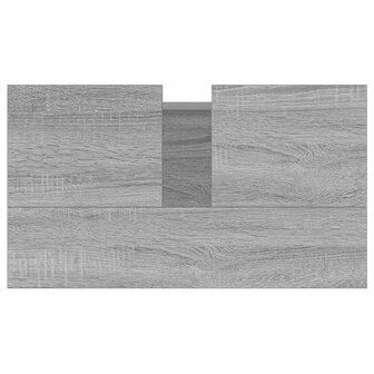 Badkamerkast 58x33x60 cm bewerkt hout grijs sonoma eikenkleurig 8