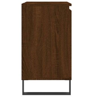 Badkamerkast 58x33x60 cm bewerkt hout bruin eikenkleur 6