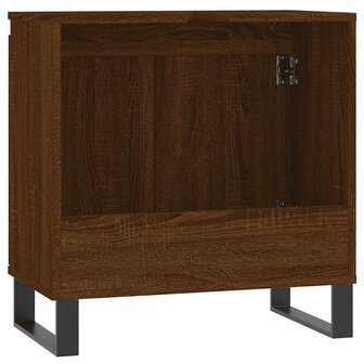 Badkamerkast 58x33x60 cm bewerkt hout bruin eikenkleur 7
