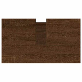 Badkamerkast 58x33x60 cm bewerkt hout bruin eikenkleur 8