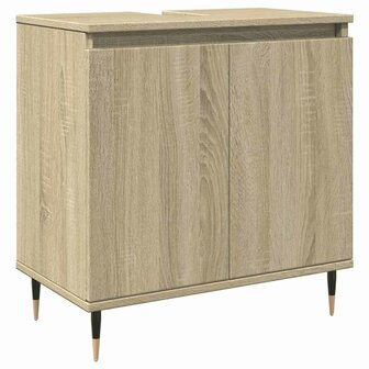 Badkamerkast 58x33x60 cm bewerkt hout sonoma eikenkleurig 2