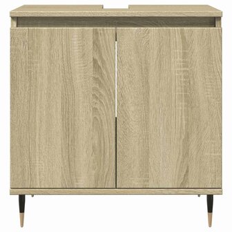 Badkamerkast 58x33x60 cm bewerkt hout sonoma eikenkleurig 3