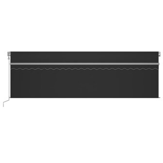 Luifel automatisch rolgordijn LED windsensor 5x3 m antraciet 3