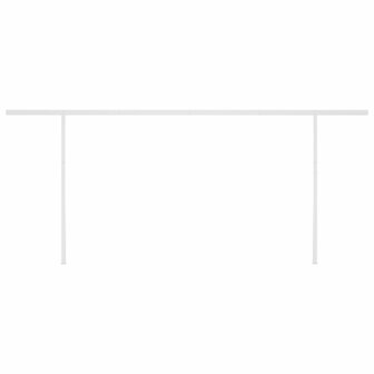 Luifel automatisch met LED en windsensor 6x3,5 m blauw en wit 7