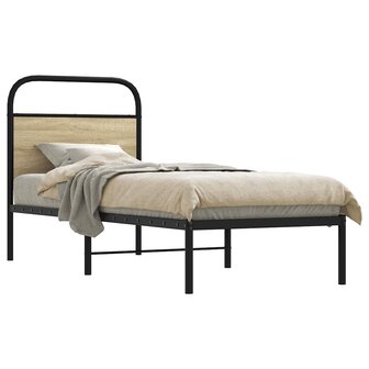 Bedframe zonder matras bewerkt hout sonoma eikenkleur 80x200 cm 1