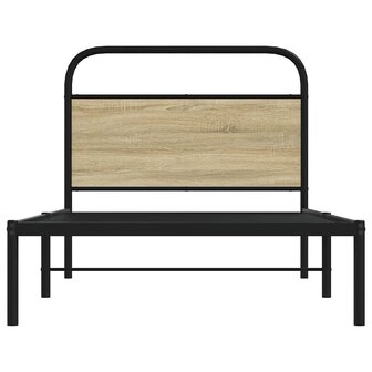 Bedframe zonder matras bewerkt hout sonoma eikenkleur 100x200cm 4