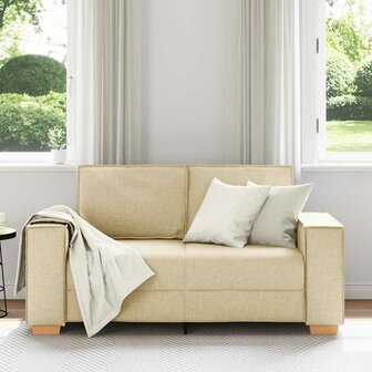 2-zitsbank Cr&egrave;me 120 cm Stof 3