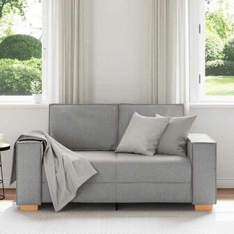 2-zitsbank Wolk Grijs 120 cm Stof 3