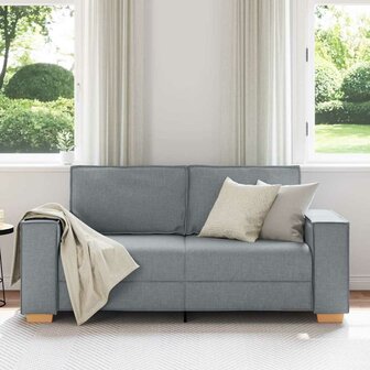 2-zitsbank Lichtgrijs 140 cm Stof 3