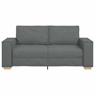 2-zitsbank Donkergrijs 140 cm Stof 4