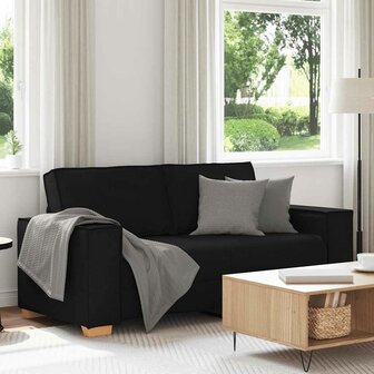 2-zitsbank Zwart 140 cm Stof 1