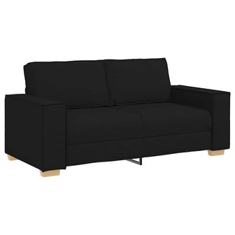 2-zitsbank Zwart 140 cm Stof 2