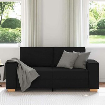 2-zitsbank Zwart 140 cm Stof 3