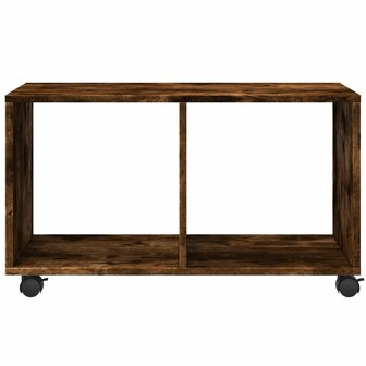 Rolkast 72x33x42,5 cm bewerkt hout gerookt eikenkleurig 5