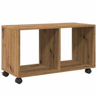 Rolkast 72x33x42,5 cm bewerkt hout artisanaal eikenkleurig 7