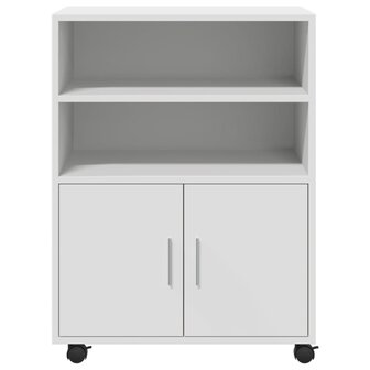 Rolkast 60x48x81 cm bewerkt hout wit 4