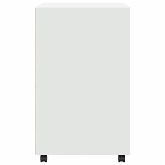 Rolkast 60x48x81 cm bewerkt hout wit 5