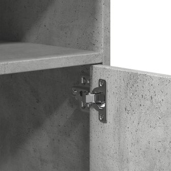 Rolkast 60x48x81 cm bewerkt hout betongrijs 8