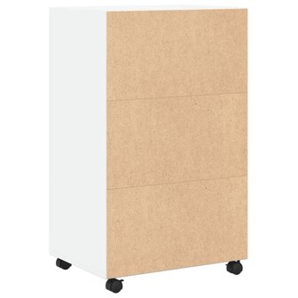 Rolkast 55x40x91 cm bewerkt hout wit 6