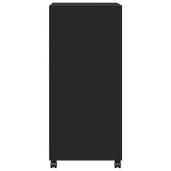 Rolkast 55x40x91 cm bewerkt hout zwart 5