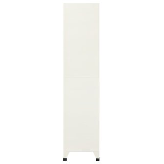 Lockerkast 90x40x180 cm staal grijs en blauw 4
