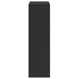 Kamerscherm / boekenkast 3-laags 99x29x99 cm bewerkt hout zwart 6