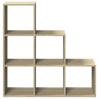 Kamerscherm / boekenkast 3-laags 99x29x99 cm hout sonoma eiken 5
