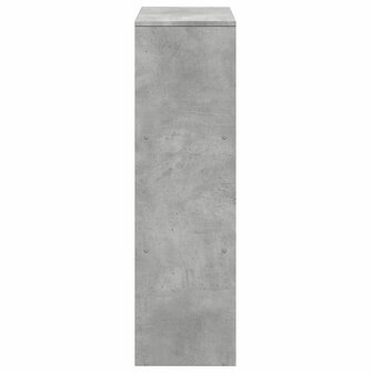 Kamerscherm / boekenkast 3-laags 99x29x99 cm hout betongrijs 6