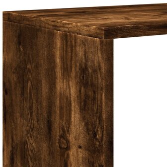Kamerscherm / boekenkast 3-laags 99x29x99 cm hout gerookt eiken 9
