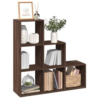 Kamerscherm / boekenkast 3-laags 99x29x99 cm hout bruin eiken 1